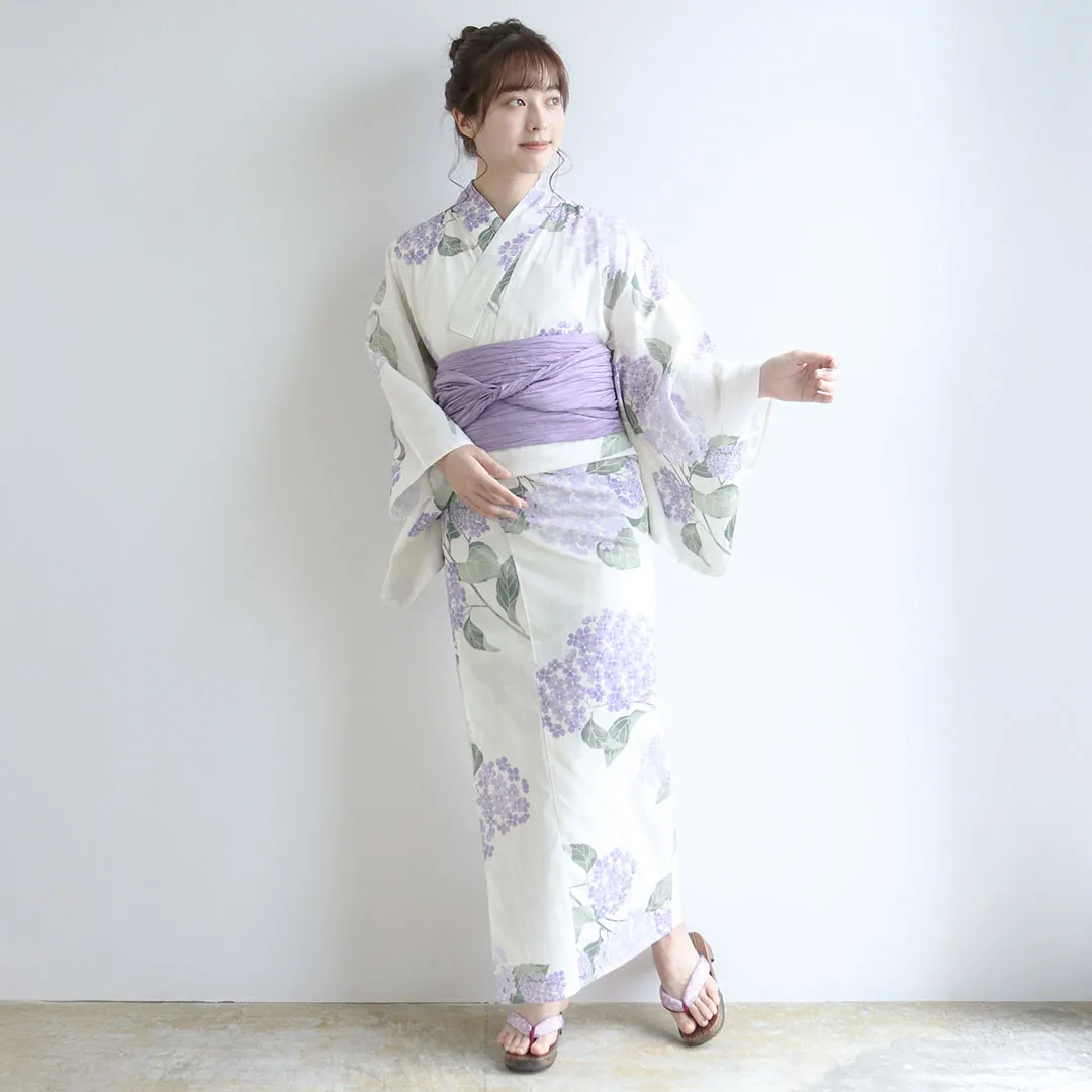 生成×紫の紫陽花／レディース二部式浴衣