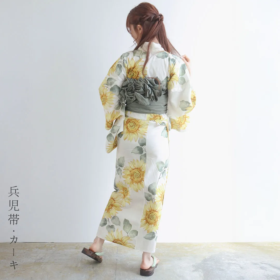 生成×水彩向日葵／レディース二部式浴衣